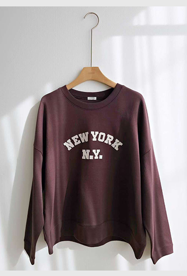 B14.NEW YORK貼布繡大學TEE