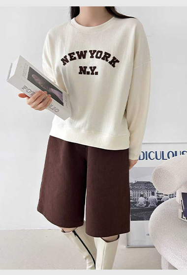 B14.NEW YORK貼布繡大學TEE