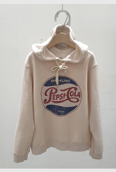 A27.卜派家復古百事可樂刷毛帽TEE