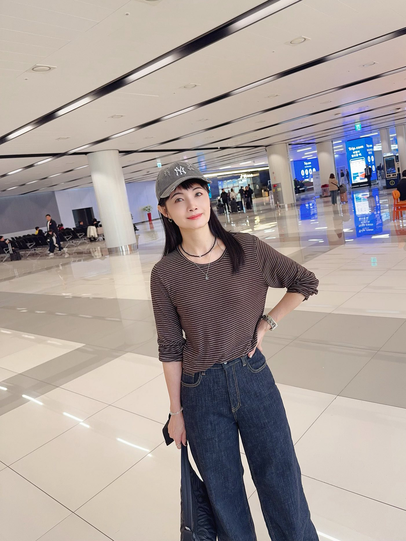 好感系女孩零失誤條紋TEE