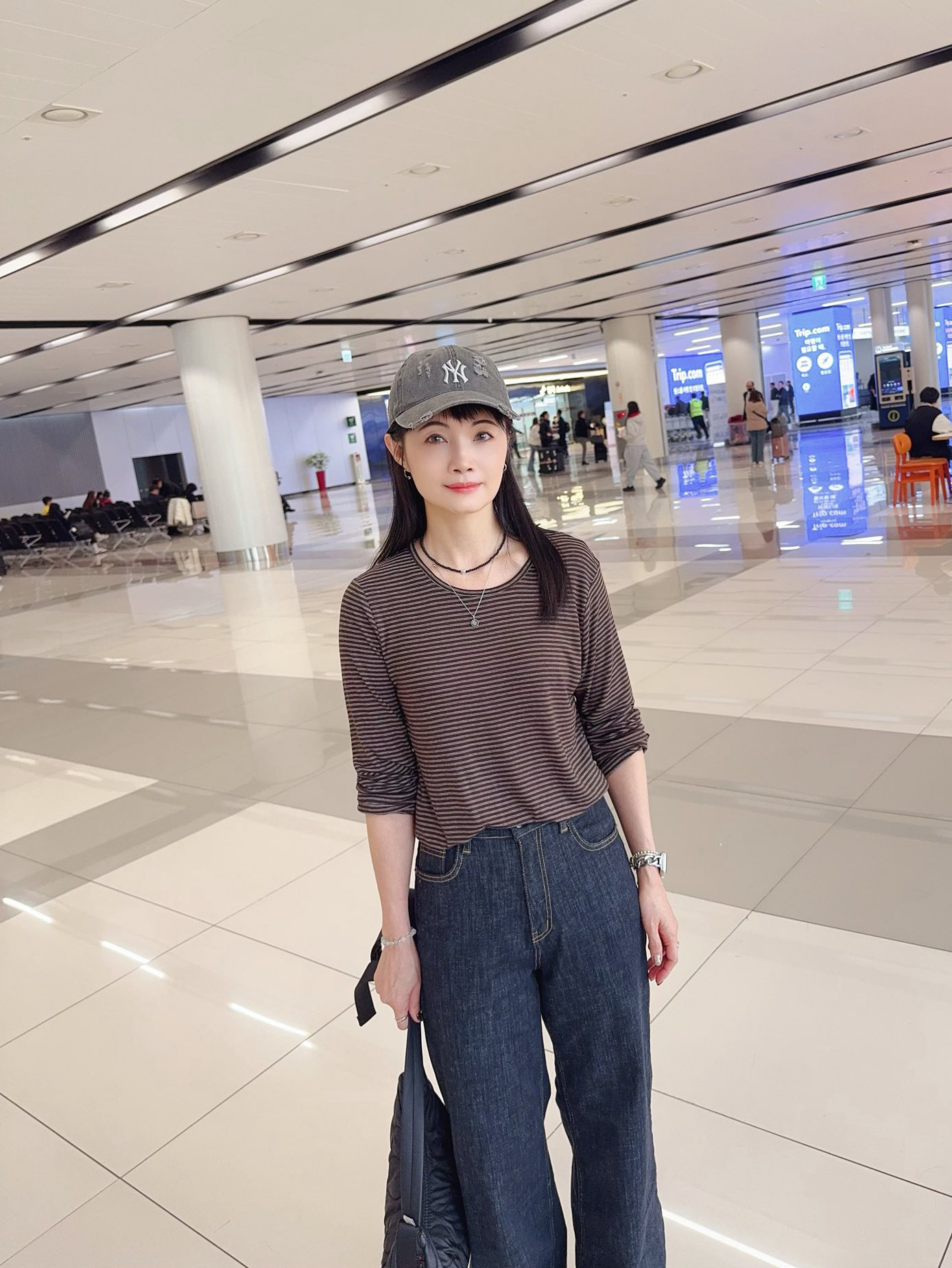 好感系女孩零失誤條紋TEE