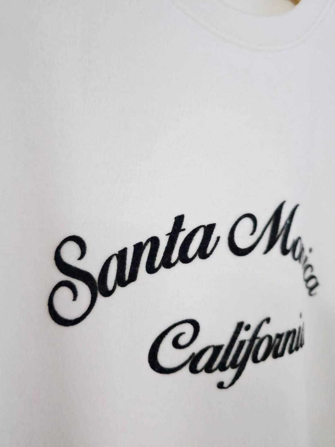 C25.日常外磨毛英文短袖TEE