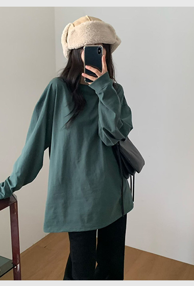 A05.小V家舒適內搭圓領棉TEE