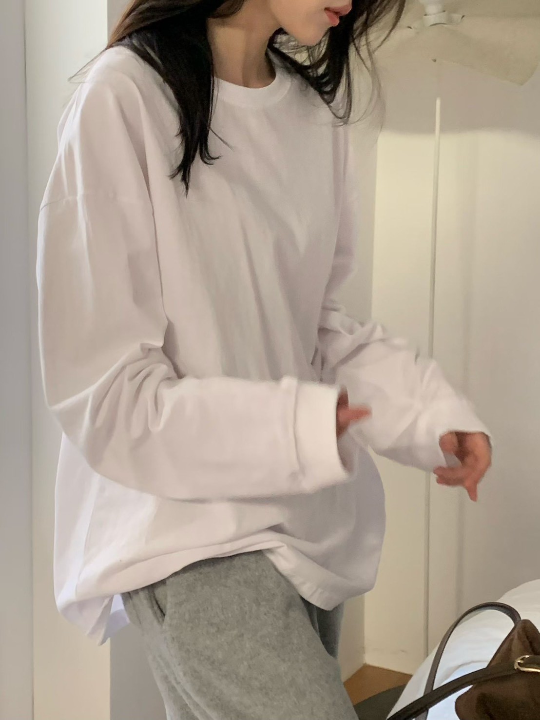 A05.小V家舒適內搭圓領棉TEE