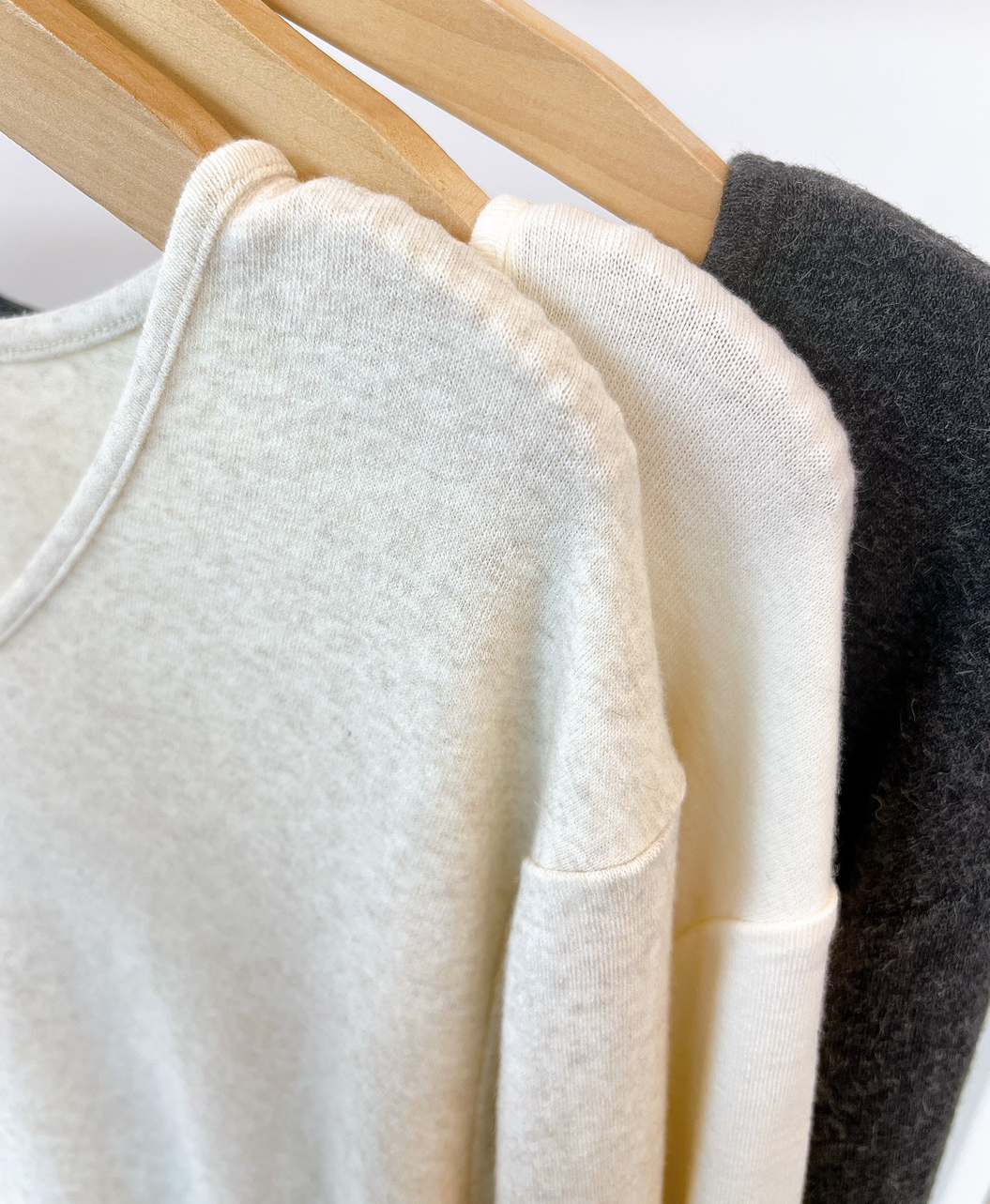 B26.冬季百搭大圓領開衩上衣