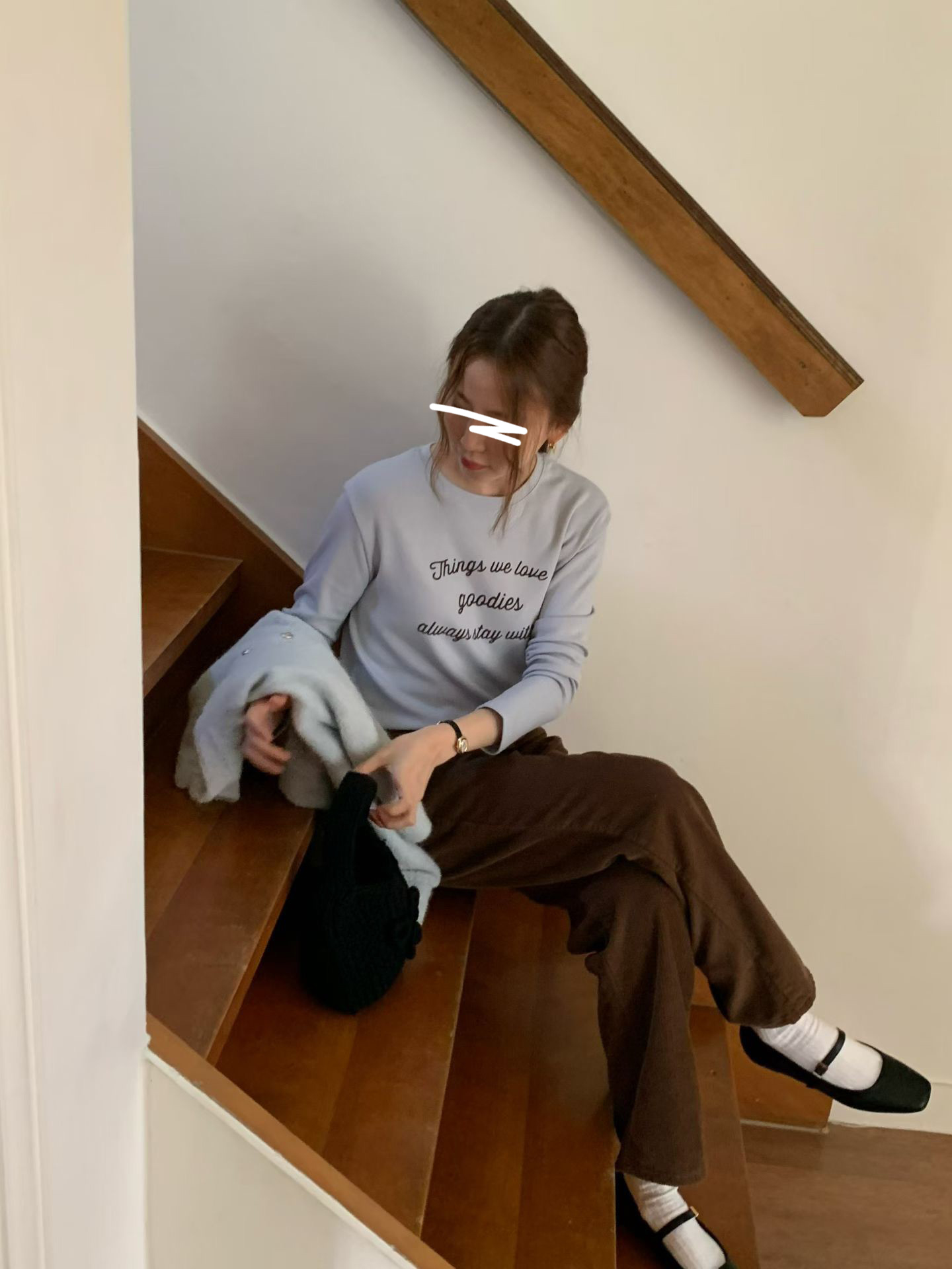 A69.日常莫蘭迪英文草寫TEE