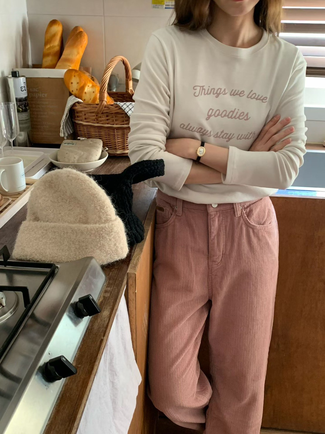 A69.日常莫蘭迪英文草寫TEE