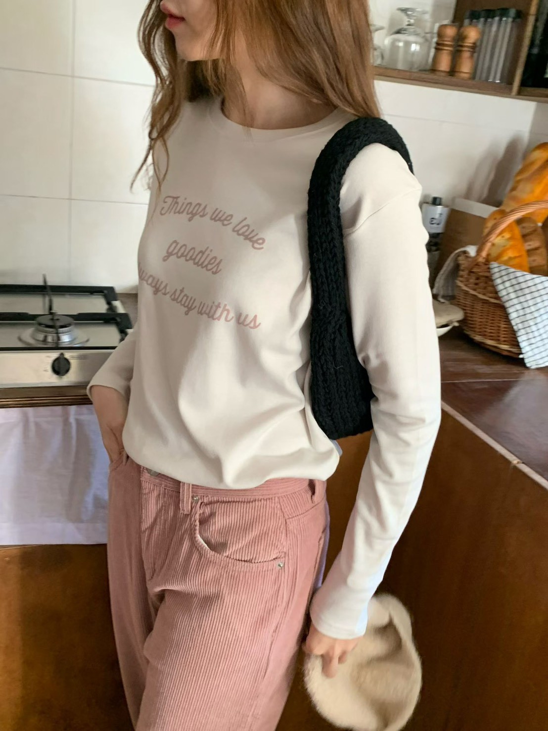 A69.日常莫蘭迪英文草寫TEE