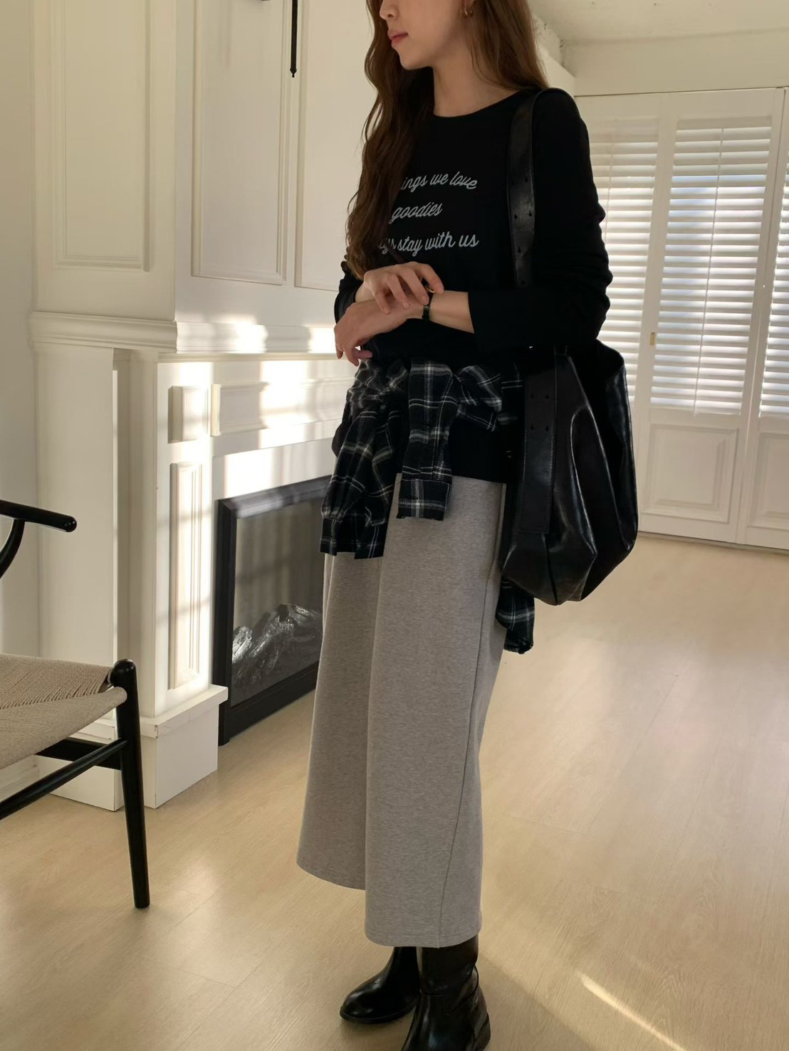 A69.日常莫蘭迪英文草寫TEE