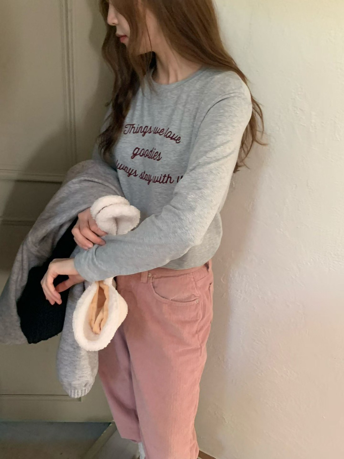 A69.日常莫蘭迪英文草寫TEE