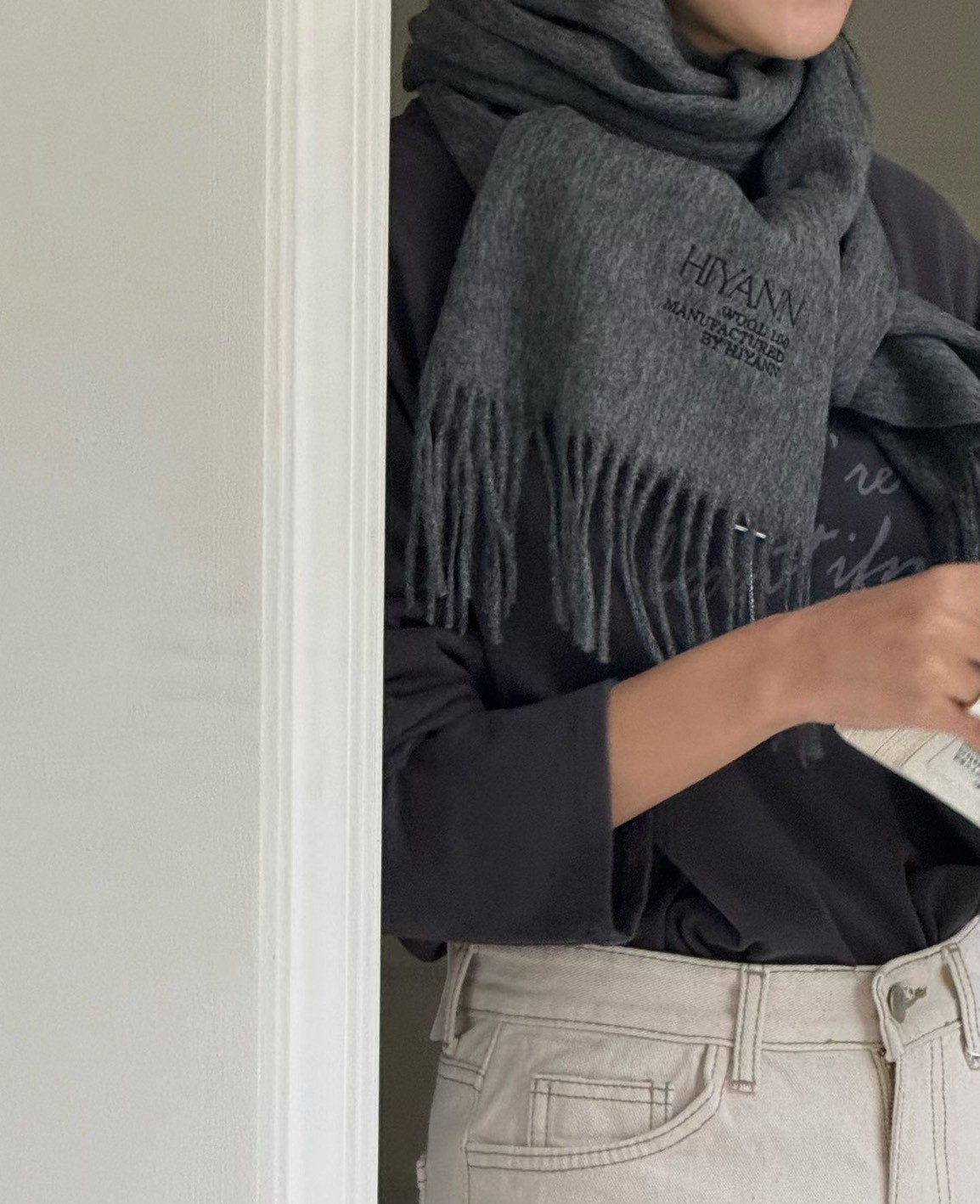 B06.日常冬季英文草寫TEE