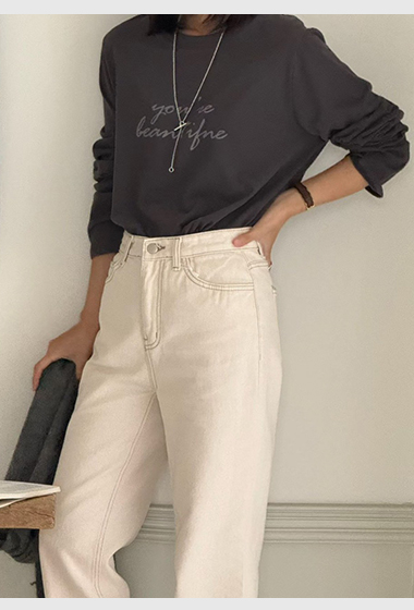 B06.日常冬季英文草寫TEE