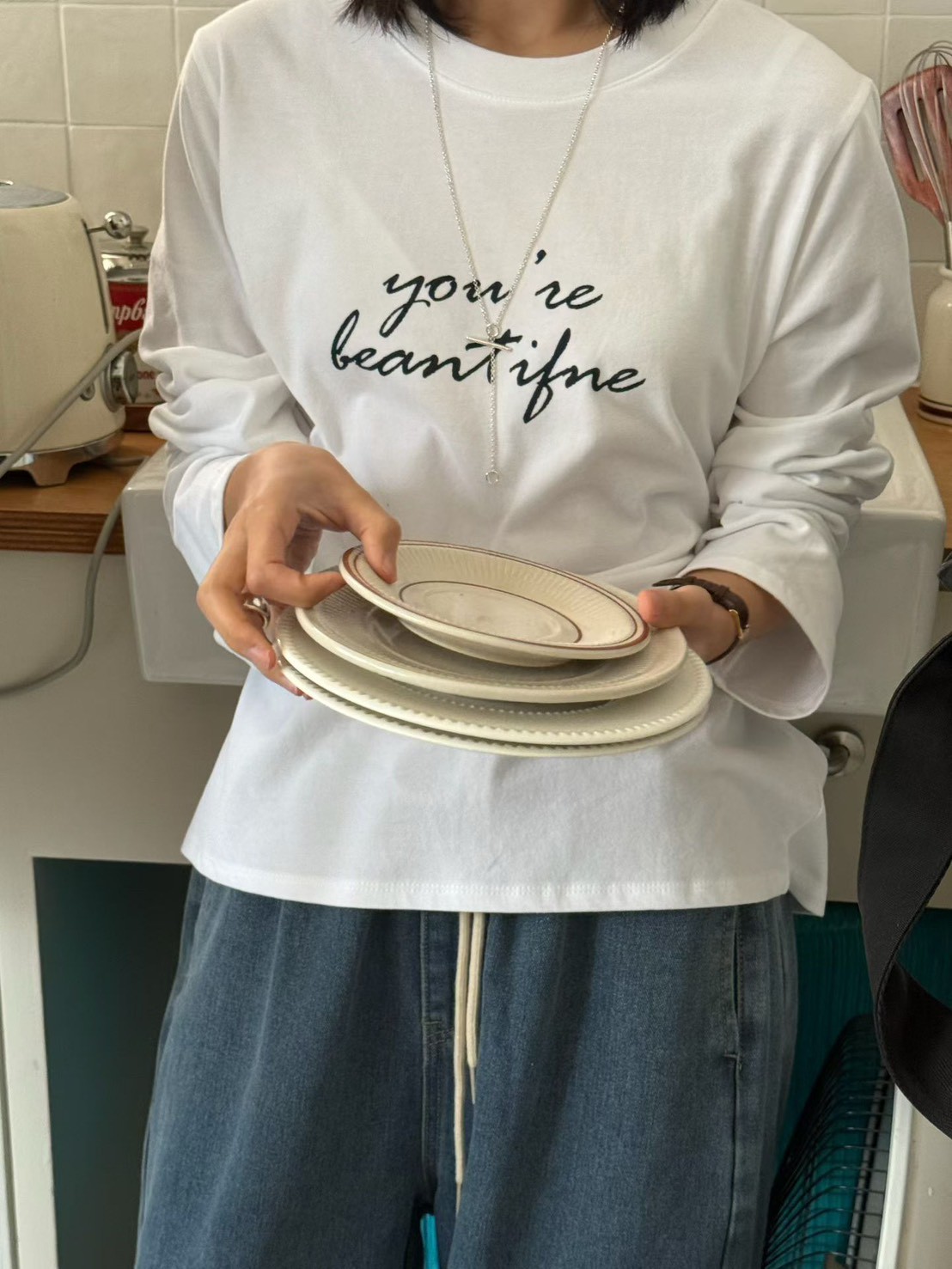 B06.日常冬季英文草寫TEE