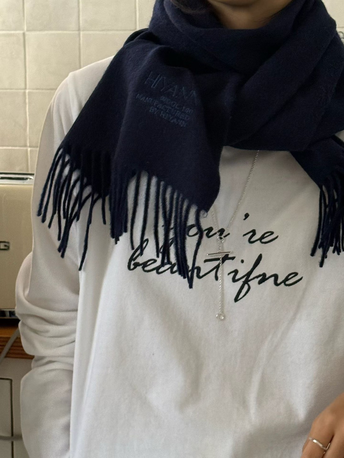 B06.日常冬季英文草寫TEE