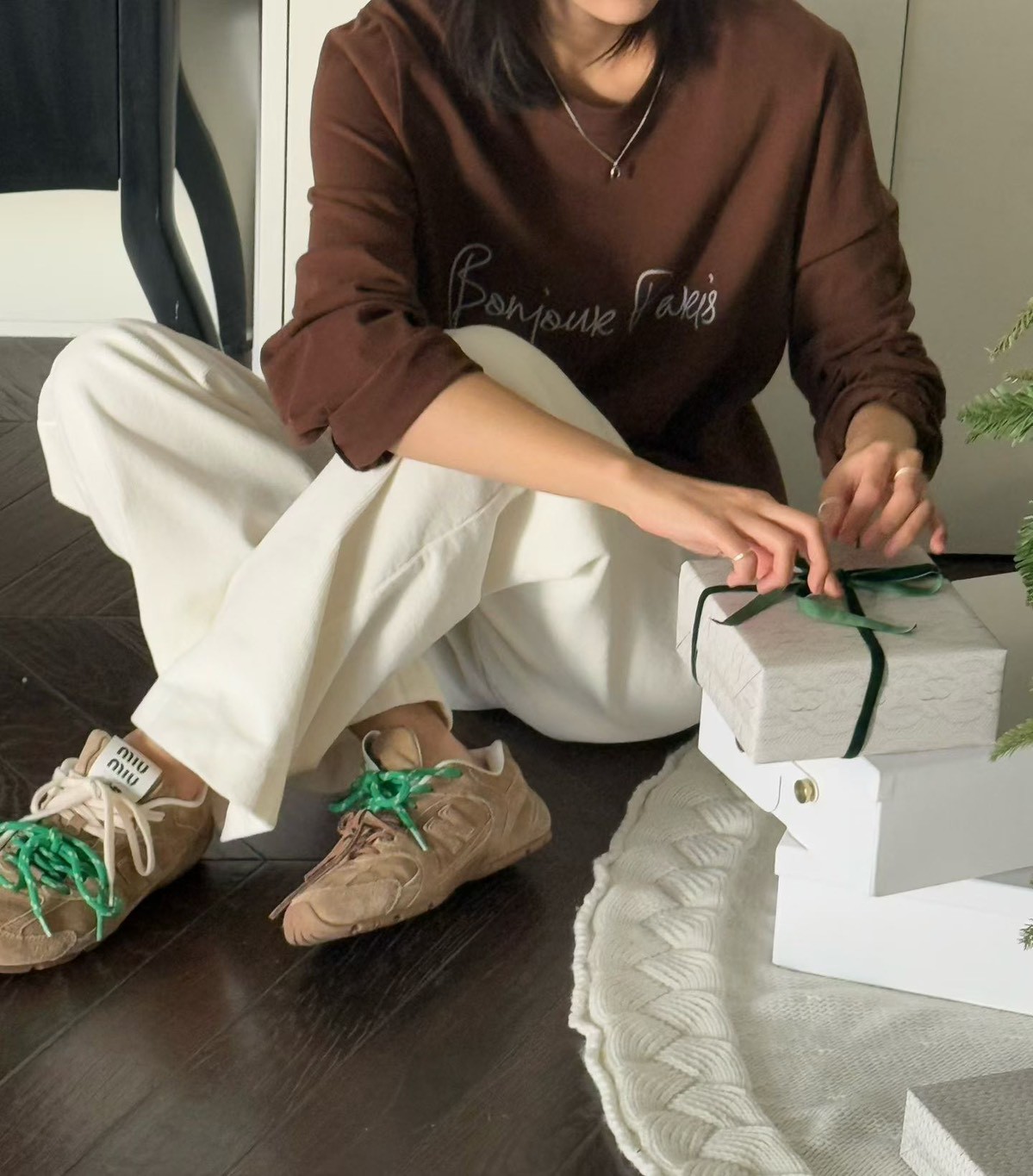 B10.Bonjour Paris長袖TEE