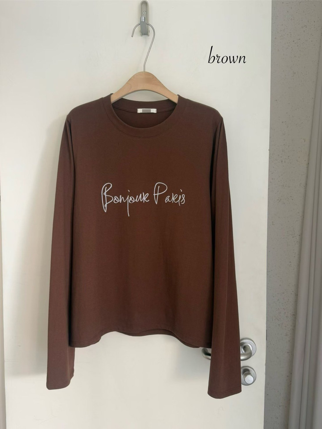 B10.Bonjour Paris長袖TEE