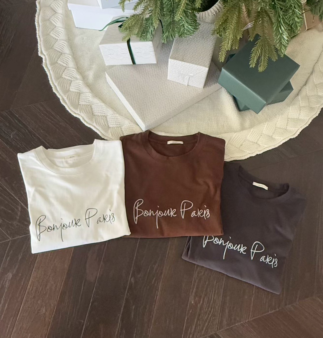 B10.Bonjour Paris長袖TEE