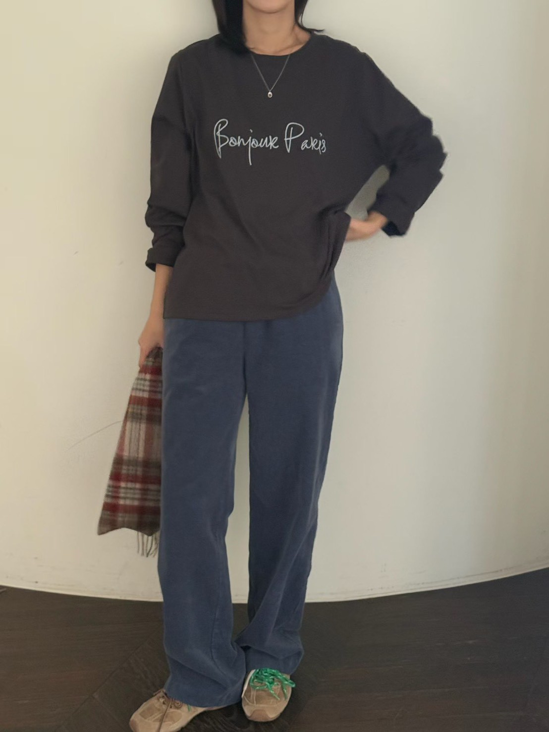 B10.Bonjour Paris長袖TEE