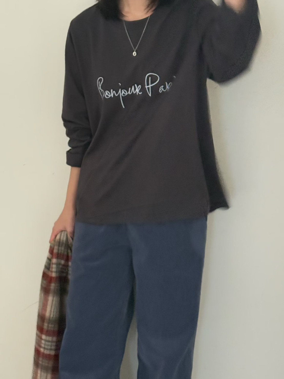 B10.Bonjour Paris長袖TEE