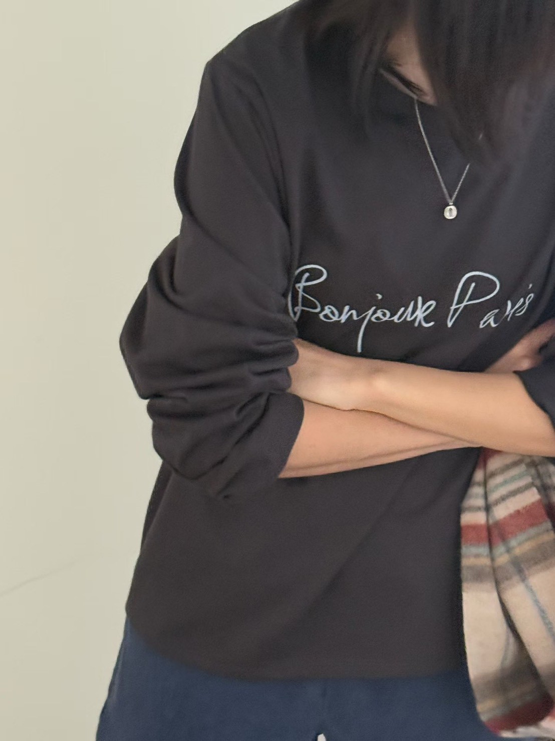 B10.Bonjour Paris長袖TEE