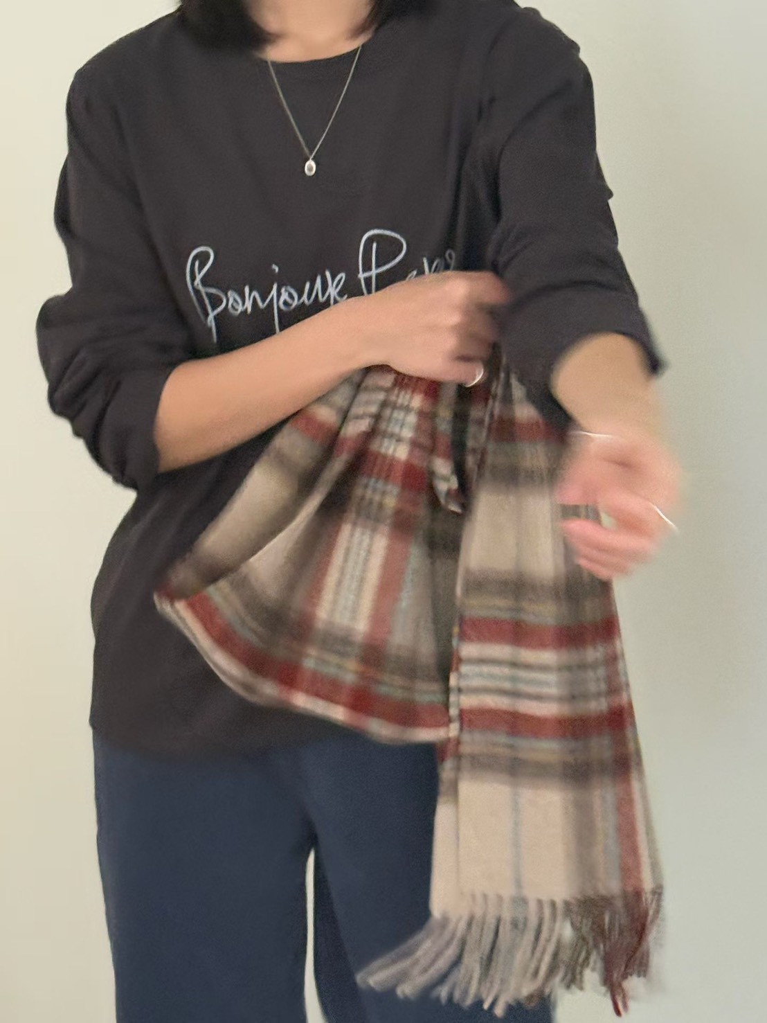 B10.Bonjour Paris長袖TEE