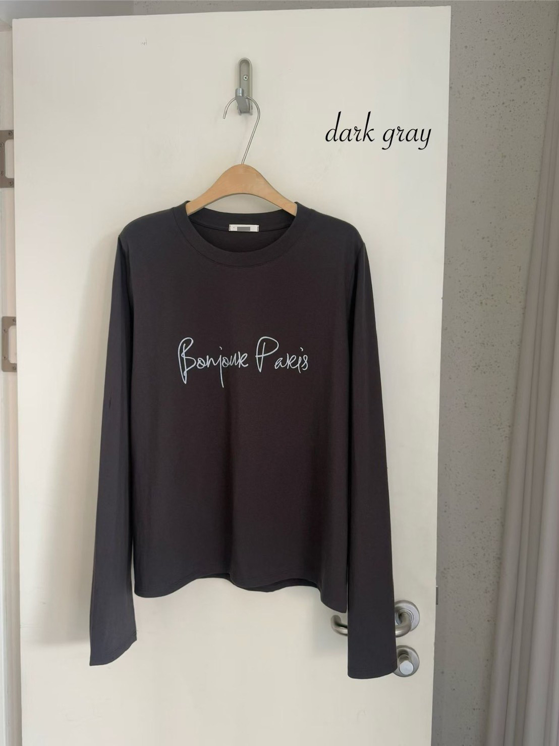B10.Bonjour Paris長袖TEE