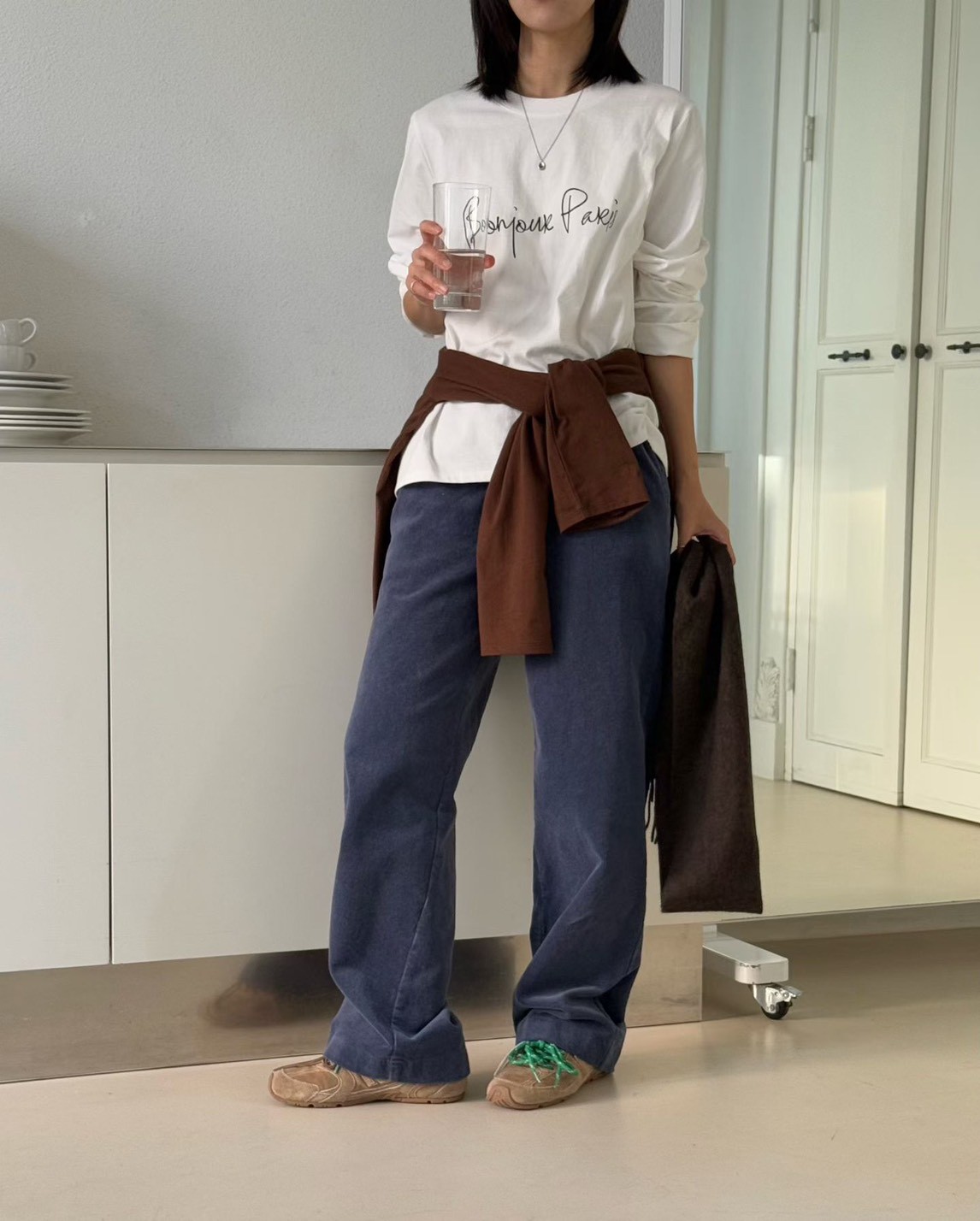 B10.Bonjour Paris長袖TEE