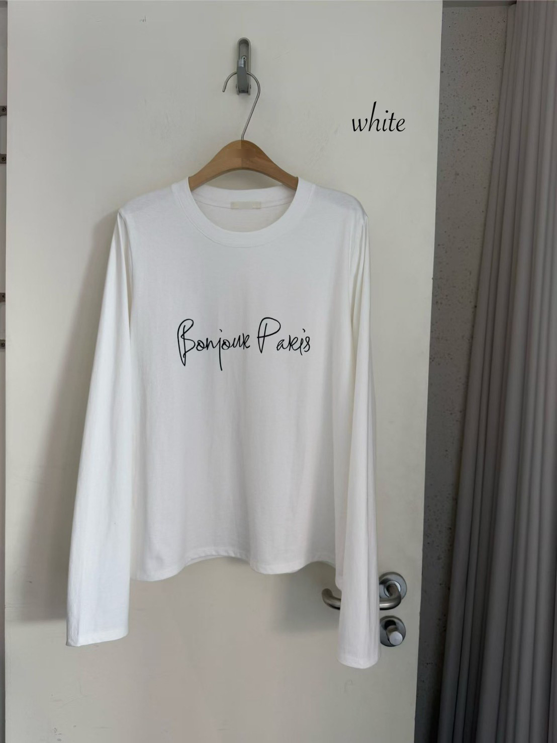 B10.Bonjour Paris長袖TEE