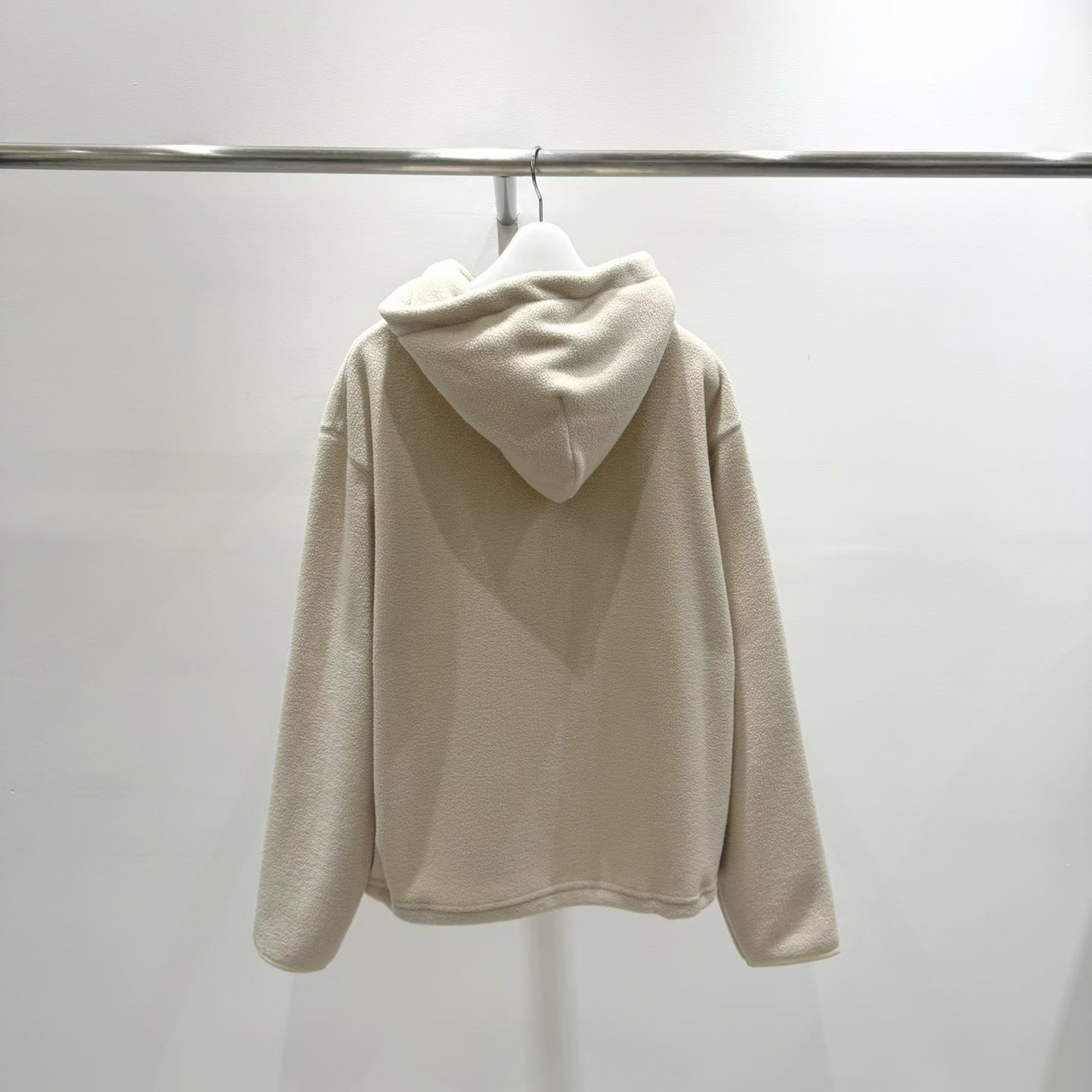 B34.質感家可愛毛絨紋理連帽上衣