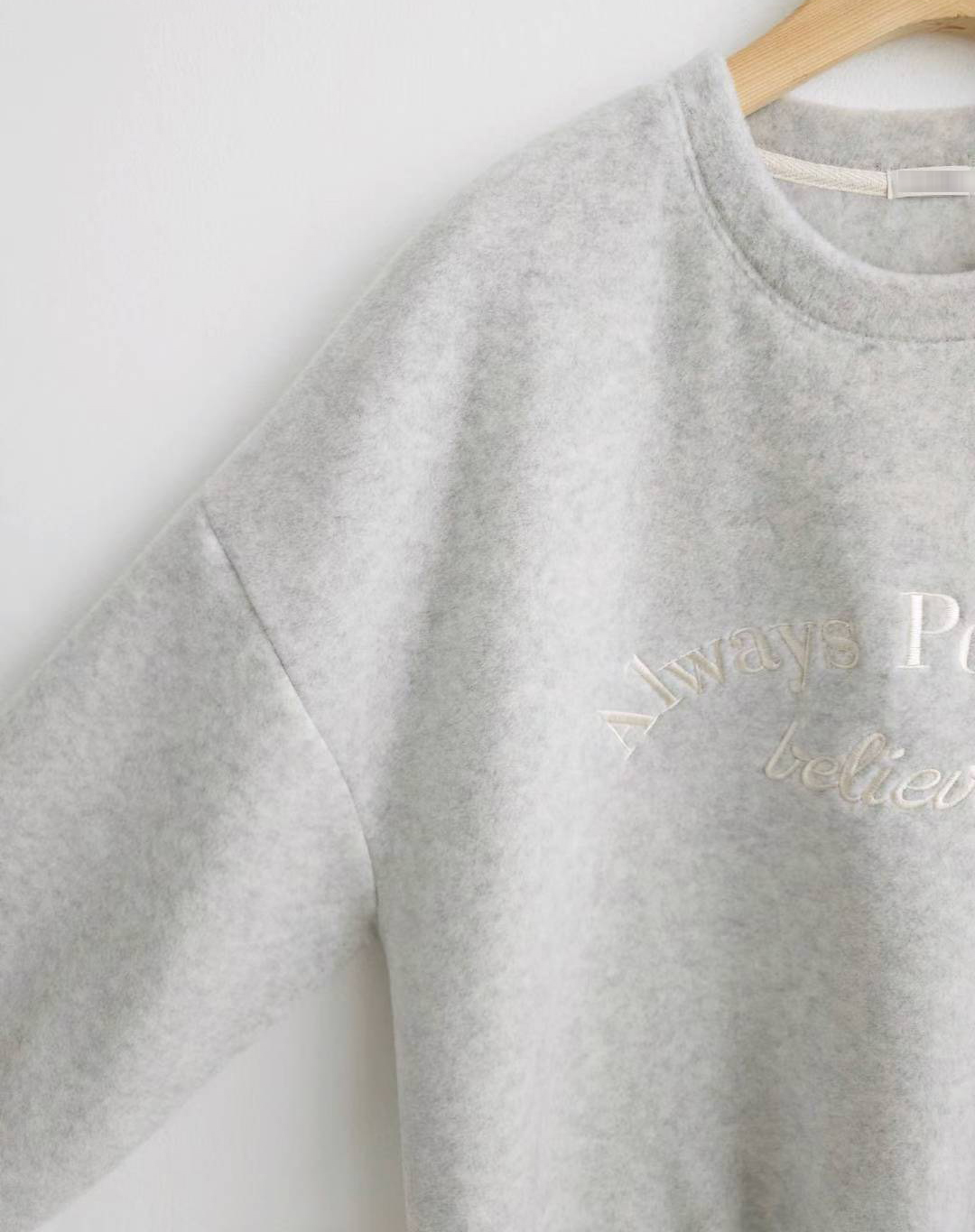 A14.Always Positive絨面縮口TEE