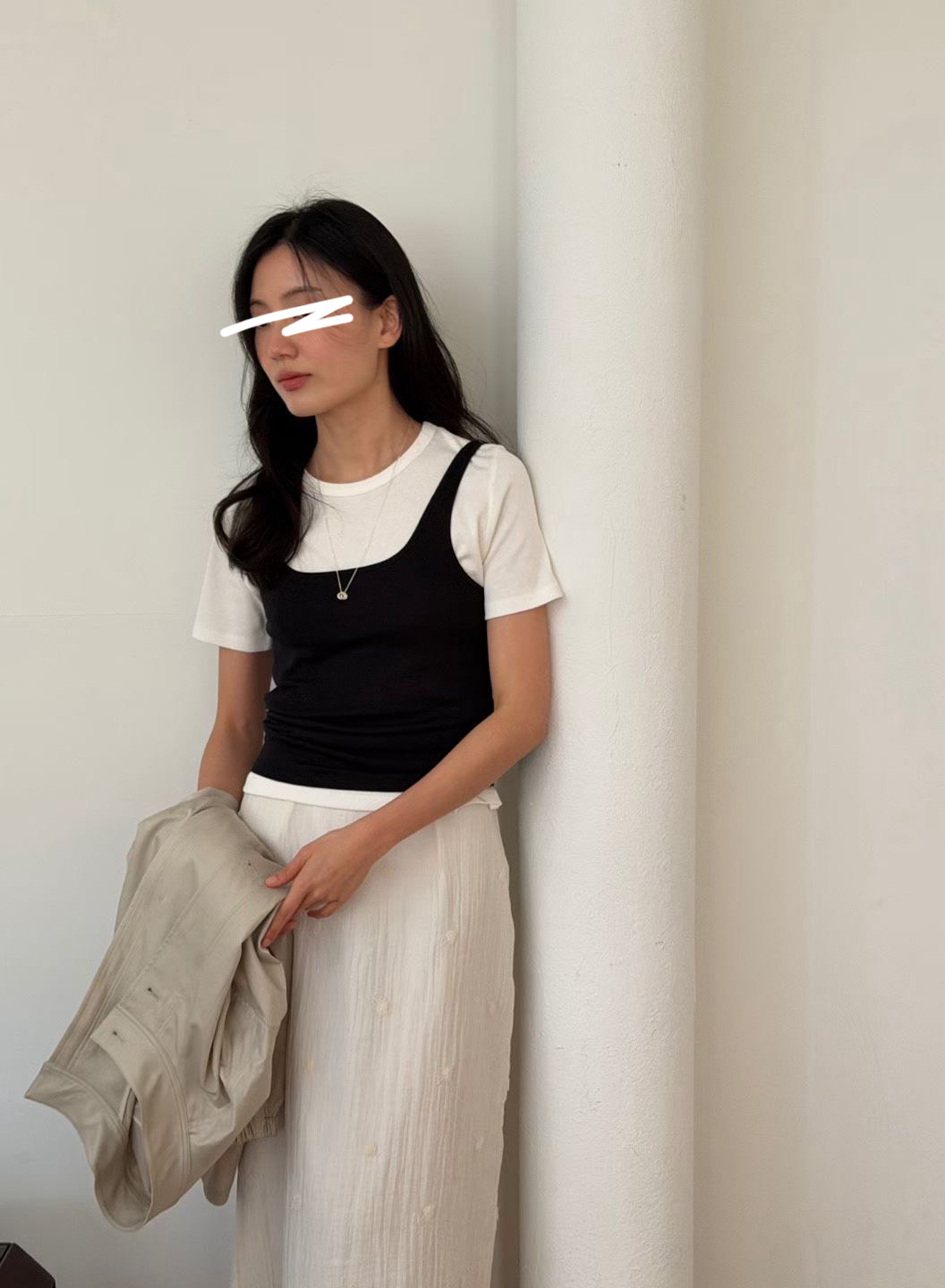 B21.瘦瘦歐膩圓領素色短TEE