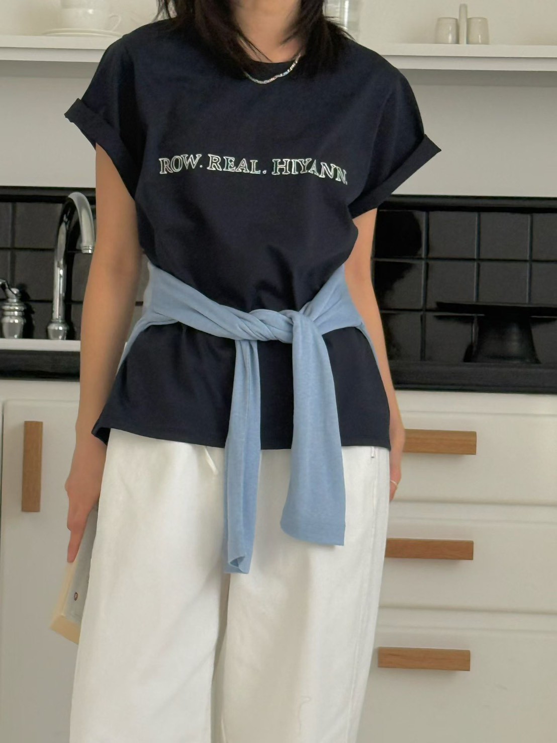 B38.休閒自在印字短TEE