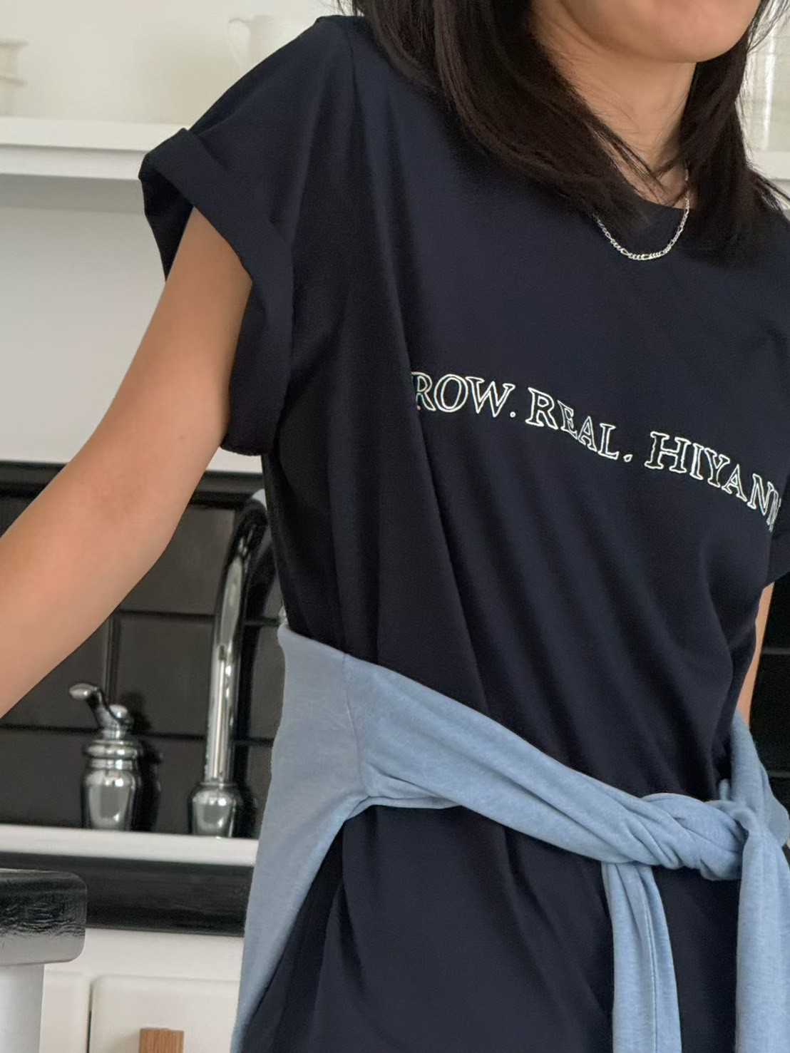 B38.休閒自在印字短TEE