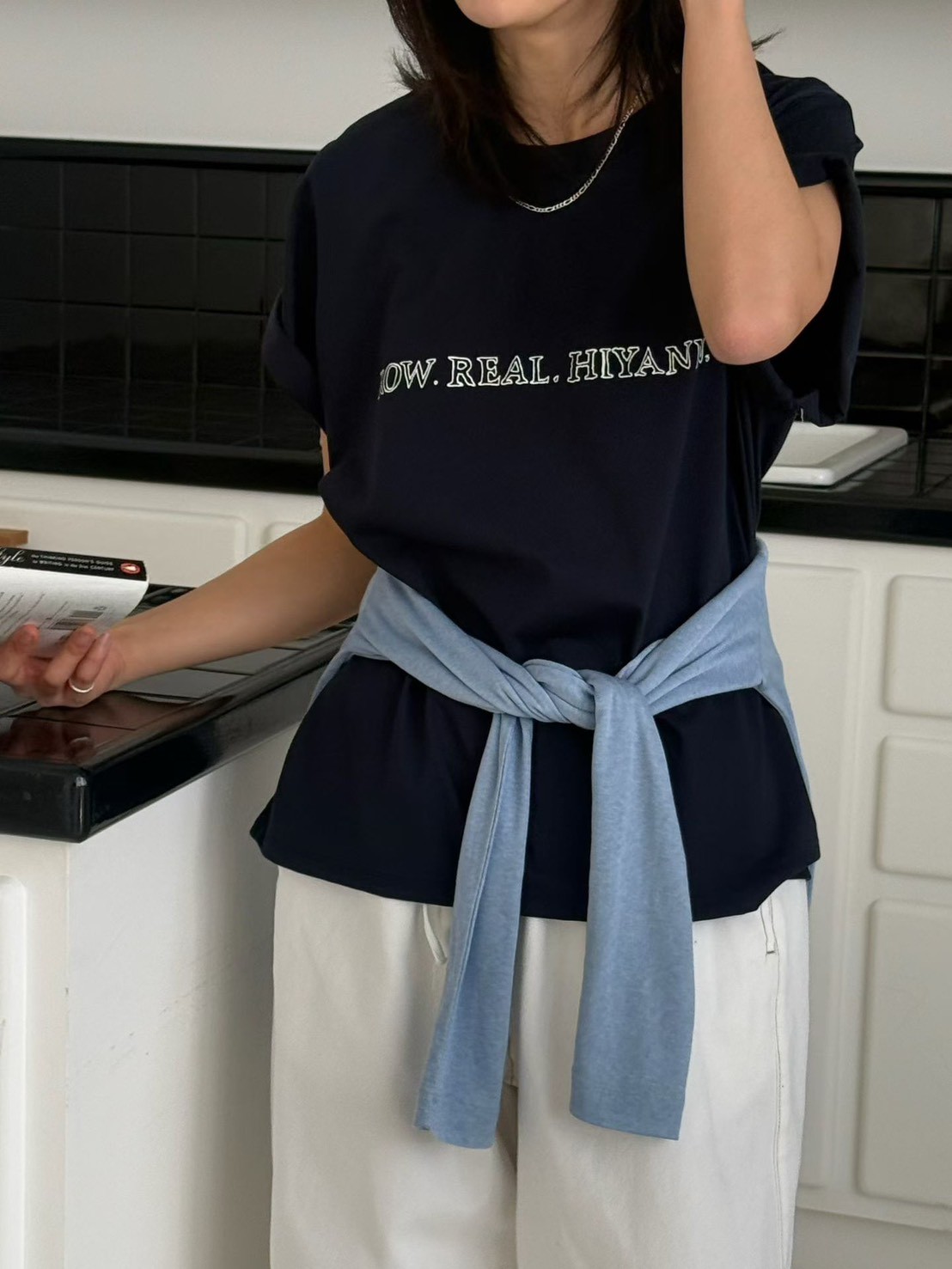 B38.休閒自在印字短TEE