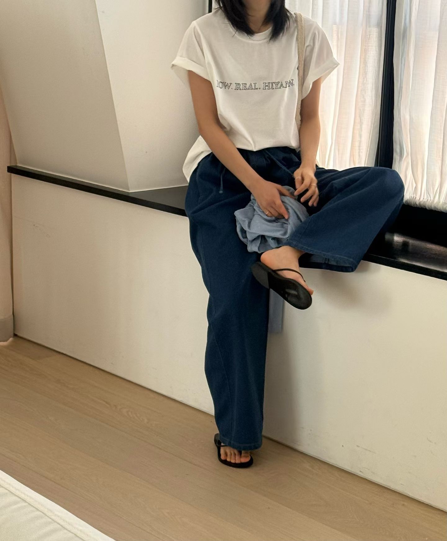 B38.休閒自在印字短TEE