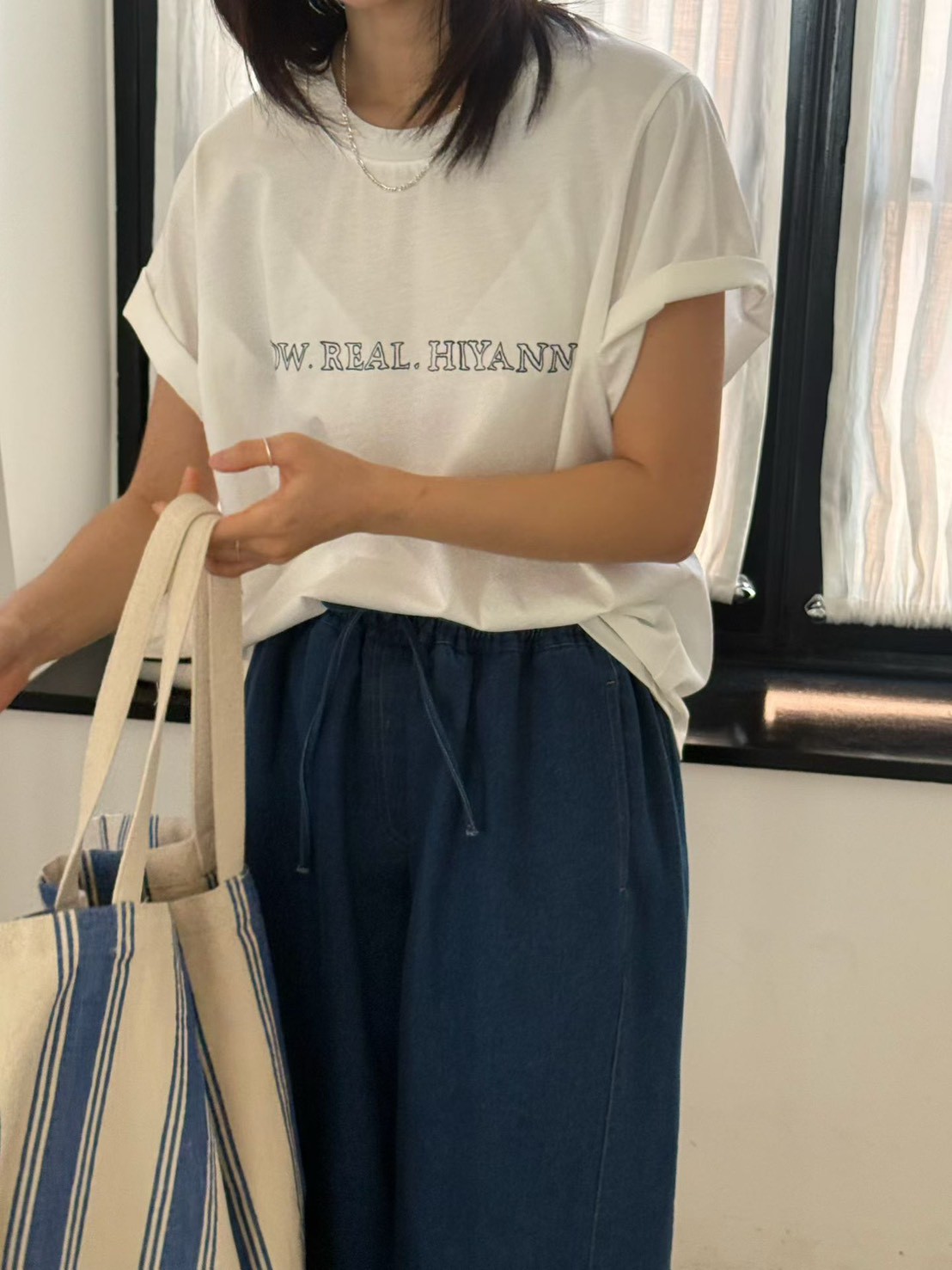 B38.休閒自在印字短TEE