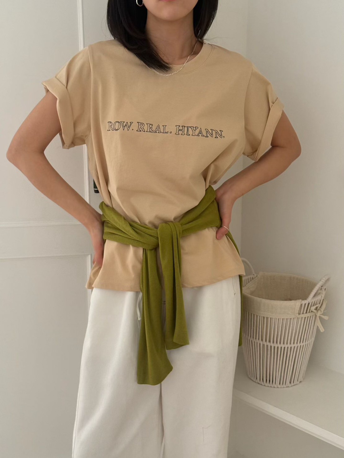 B38.休閒自在印字短TEE