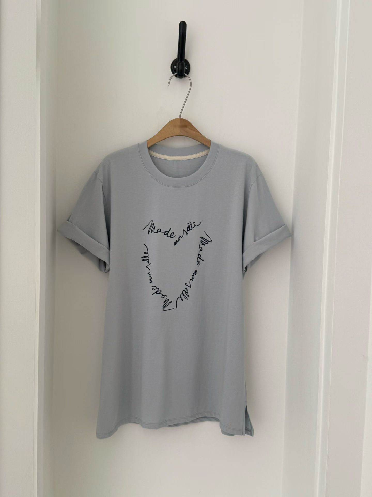 B37.可愛愛心排字寬鬆TEE