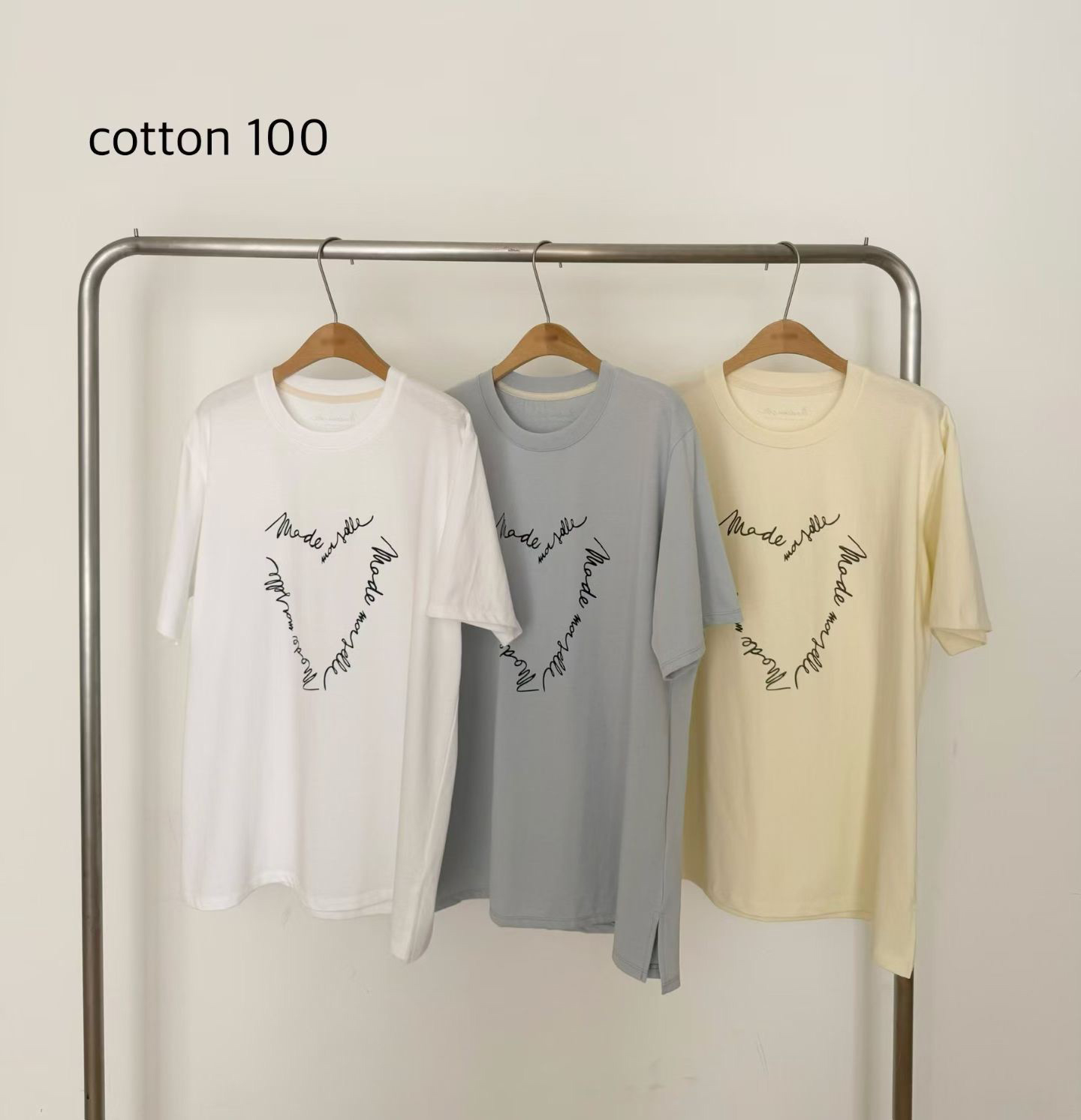 B37.可愛愛心排字寬鬆TEE