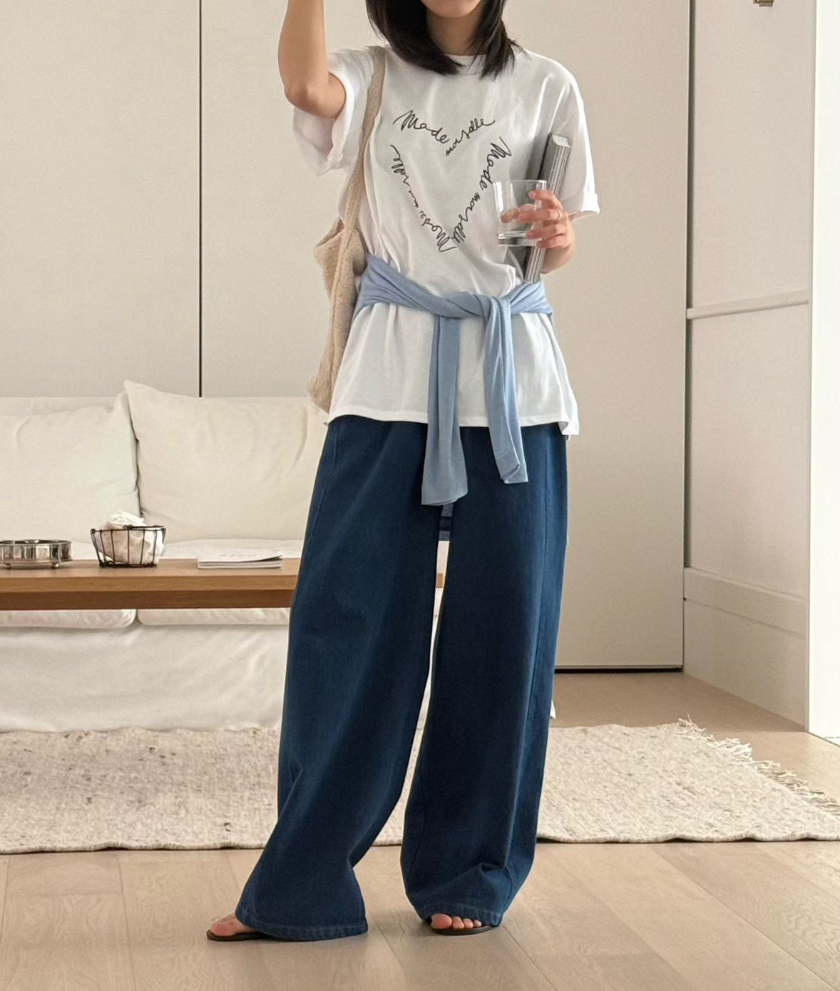 B37.可愛愛心排字寬鬆TEE