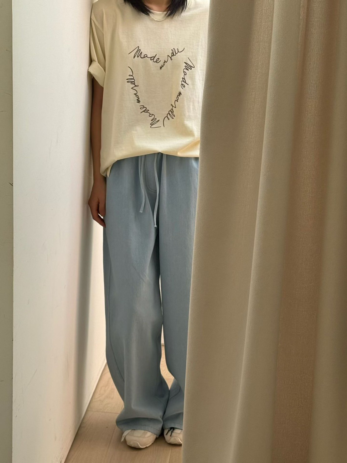 B37.可愛愛心排字寬鬆TEE