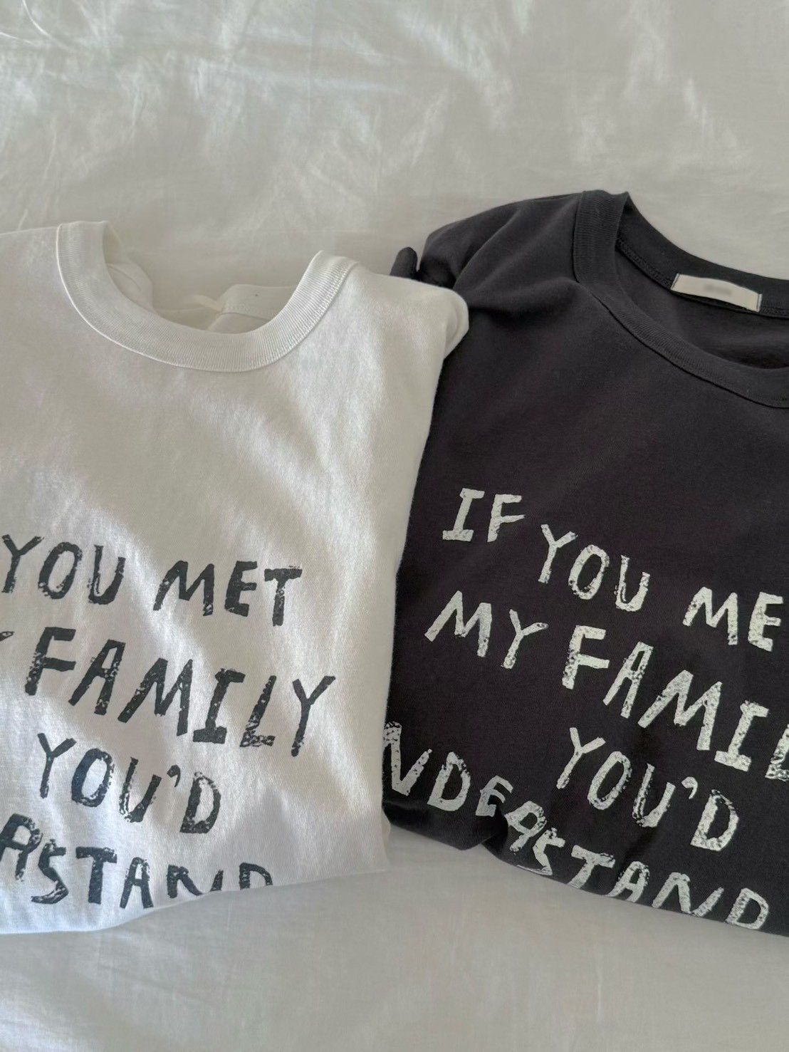 B39.手繪印字寬鬆TEE