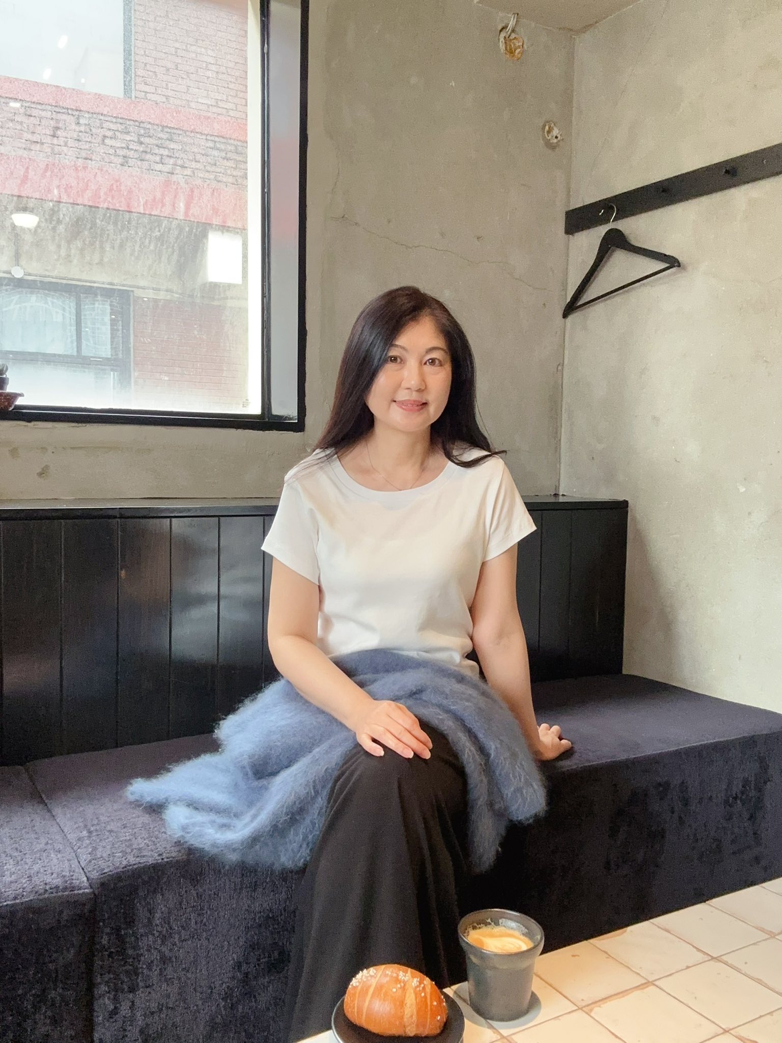 日常素面大圓領彈性短袖TEE