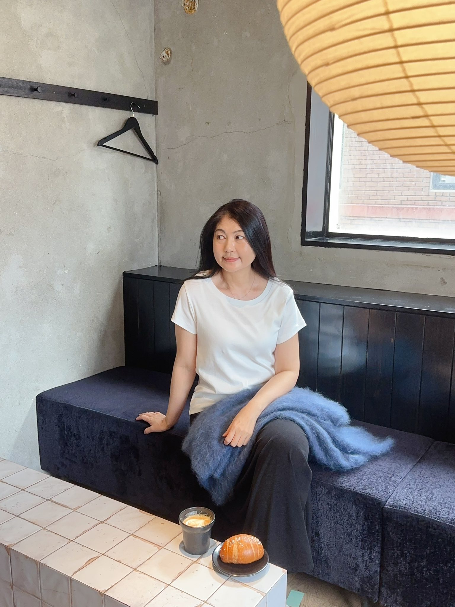 日常素面大圓領彈性短袖TEE