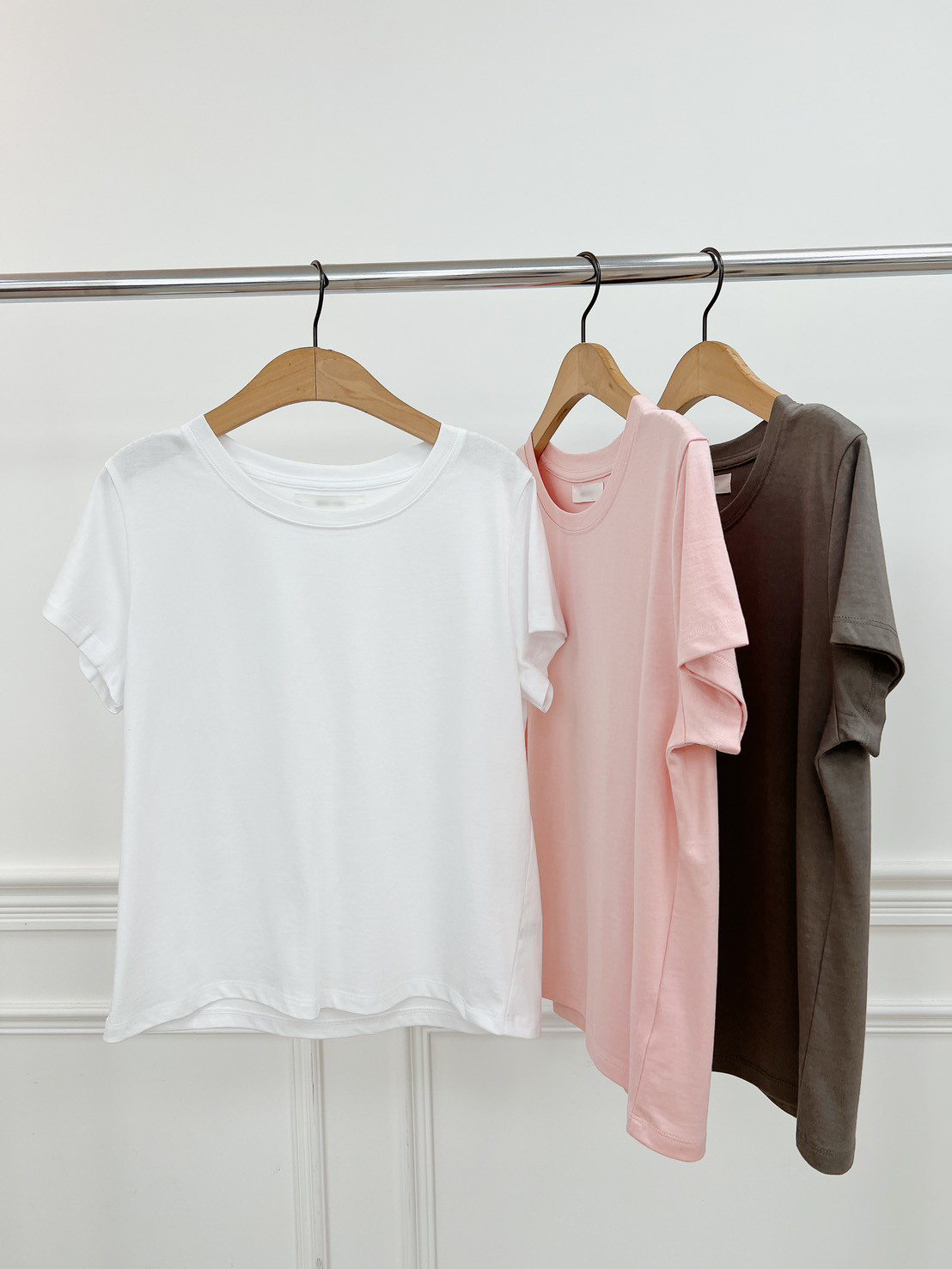 B109.莫蘭迪粉彩圓領MODAL短袖TEE