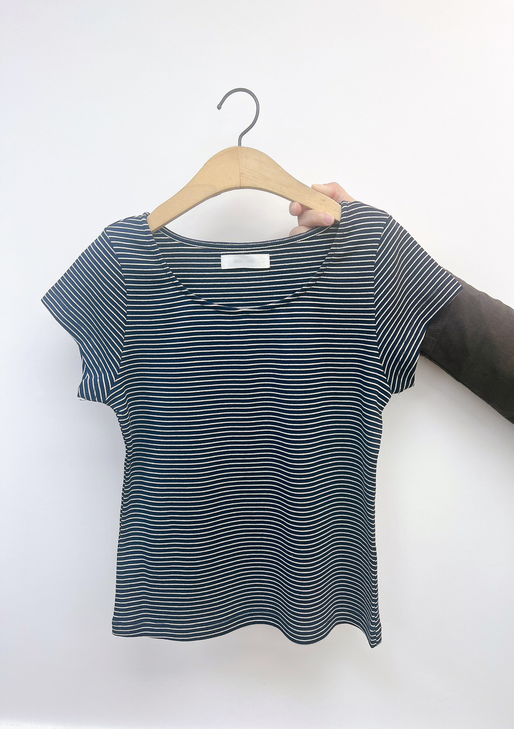 海軍風條紋圓領短袖TEE