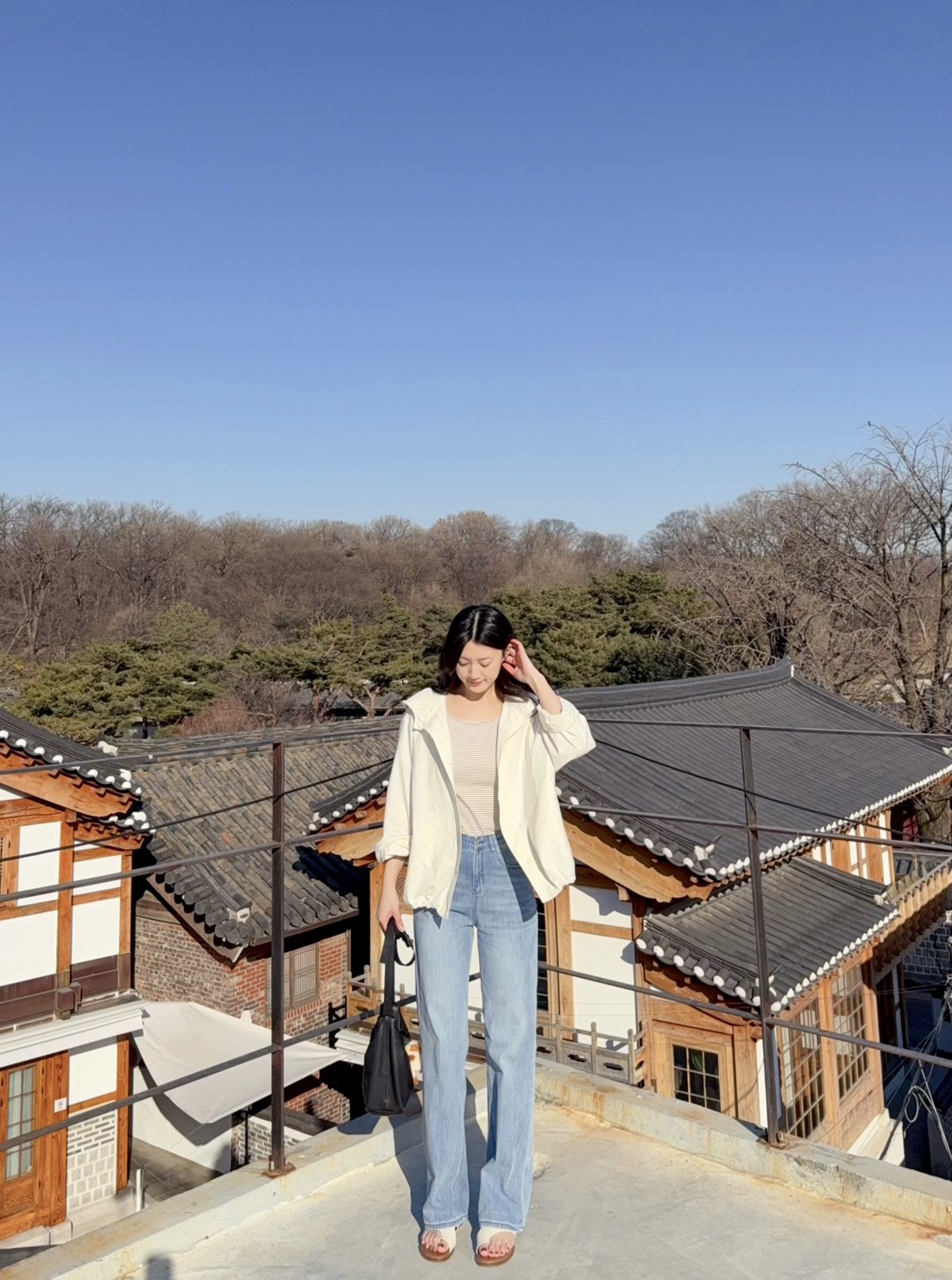 A03.海軍風條紋圓領短袖TEE