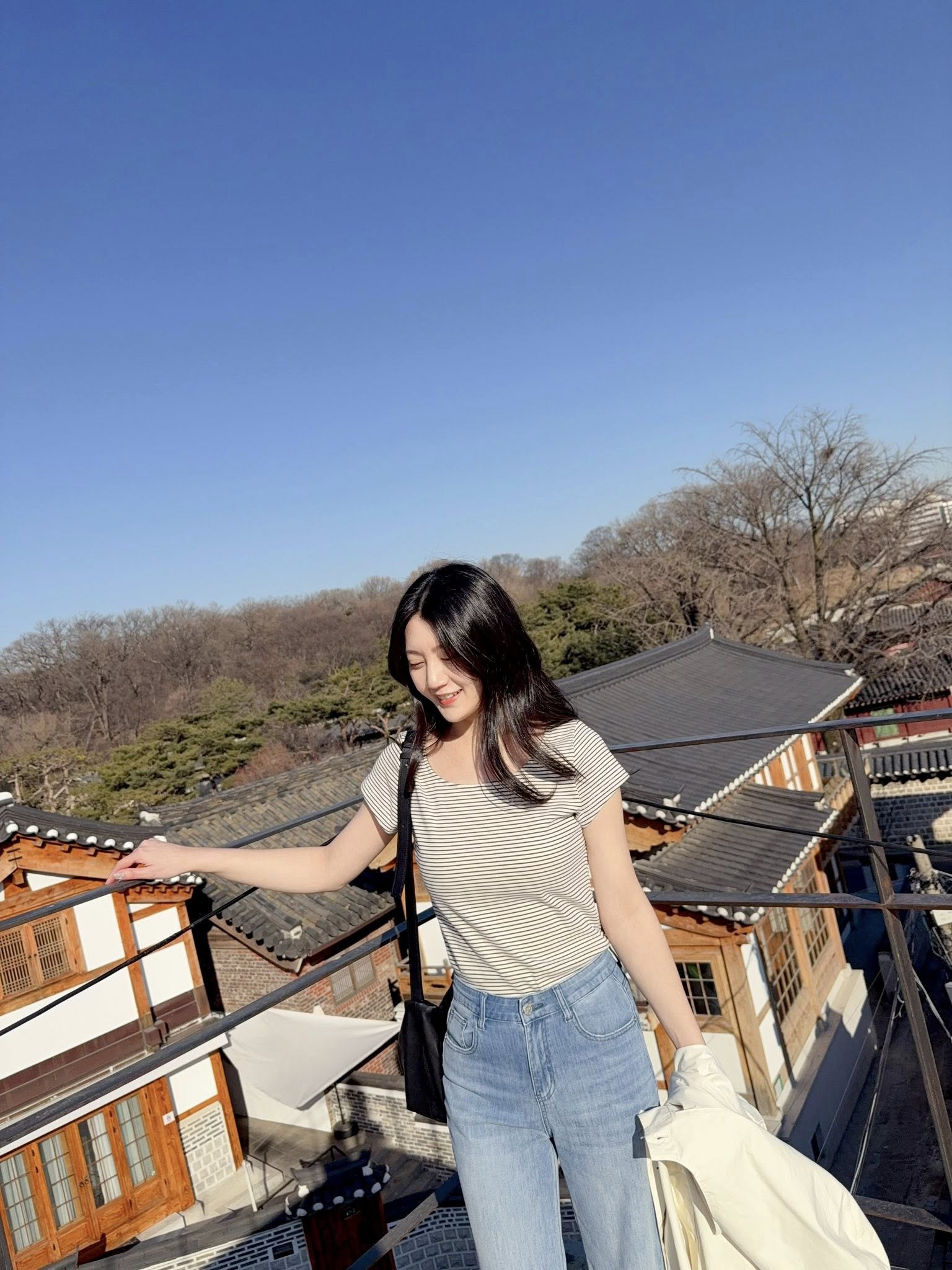 海軍風條紋圓領短袖TEE