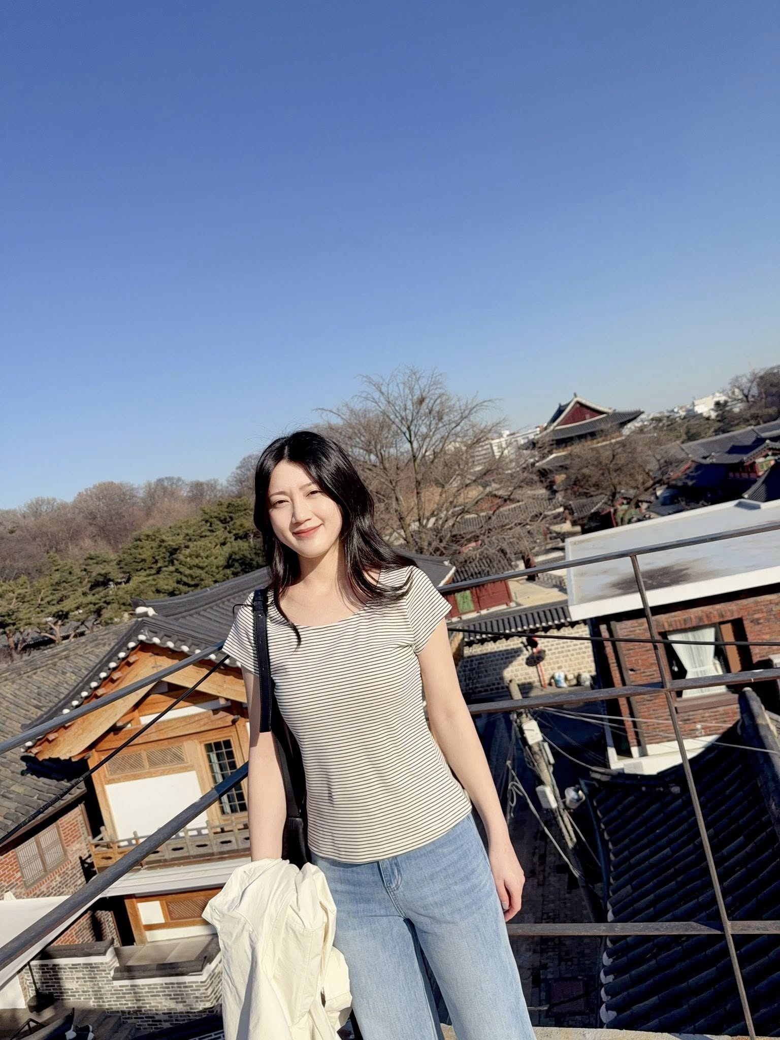 海軍風條紋圓領短袖TEE