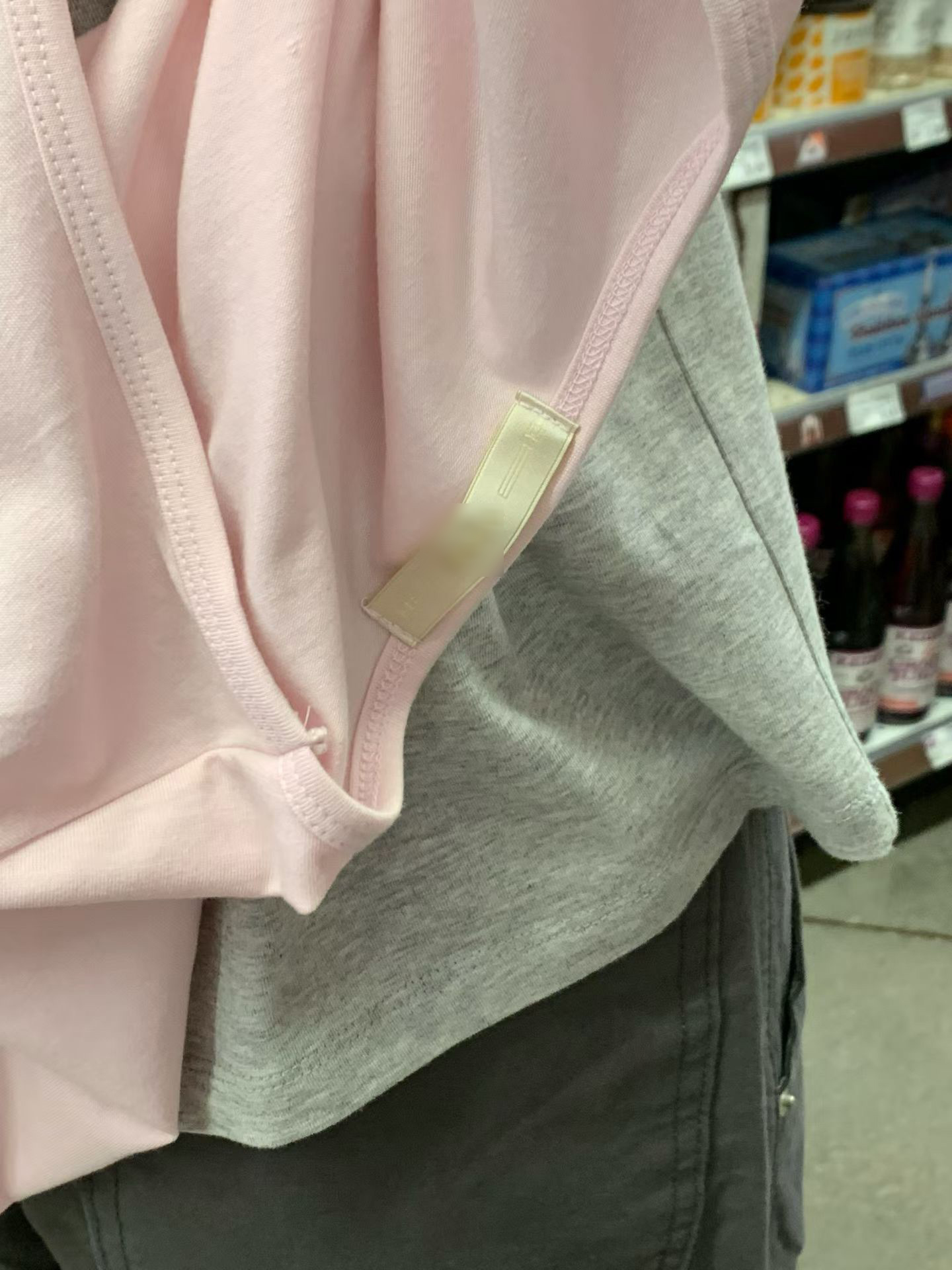 B58.糖果女孩U領彈Q素色TEE